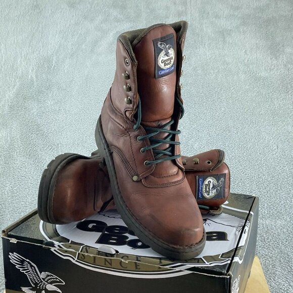 Georgia Boot Mens G8083 Russet Wildwood Leather, 12 US S022 - Picture 2 of 8